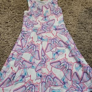 Girls size 5/6 butterfly tank top dress